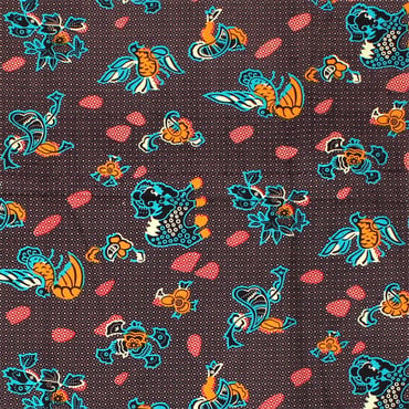 Floral Animal Print Fabric 6 Yd image 0